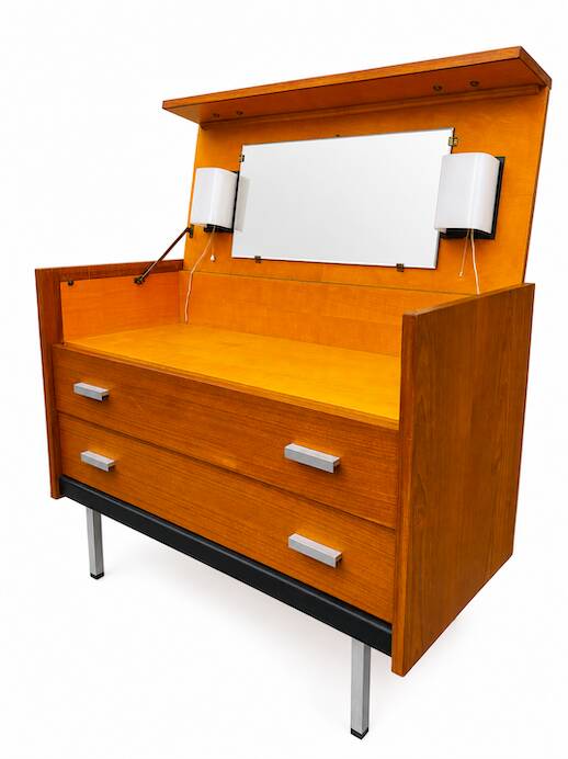 Light wood dressing table by Georges Frydman