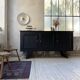 60s brutalist black sideboard