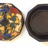 Ceramic candy box Bergen, Belgium 1920s Width 14 cm