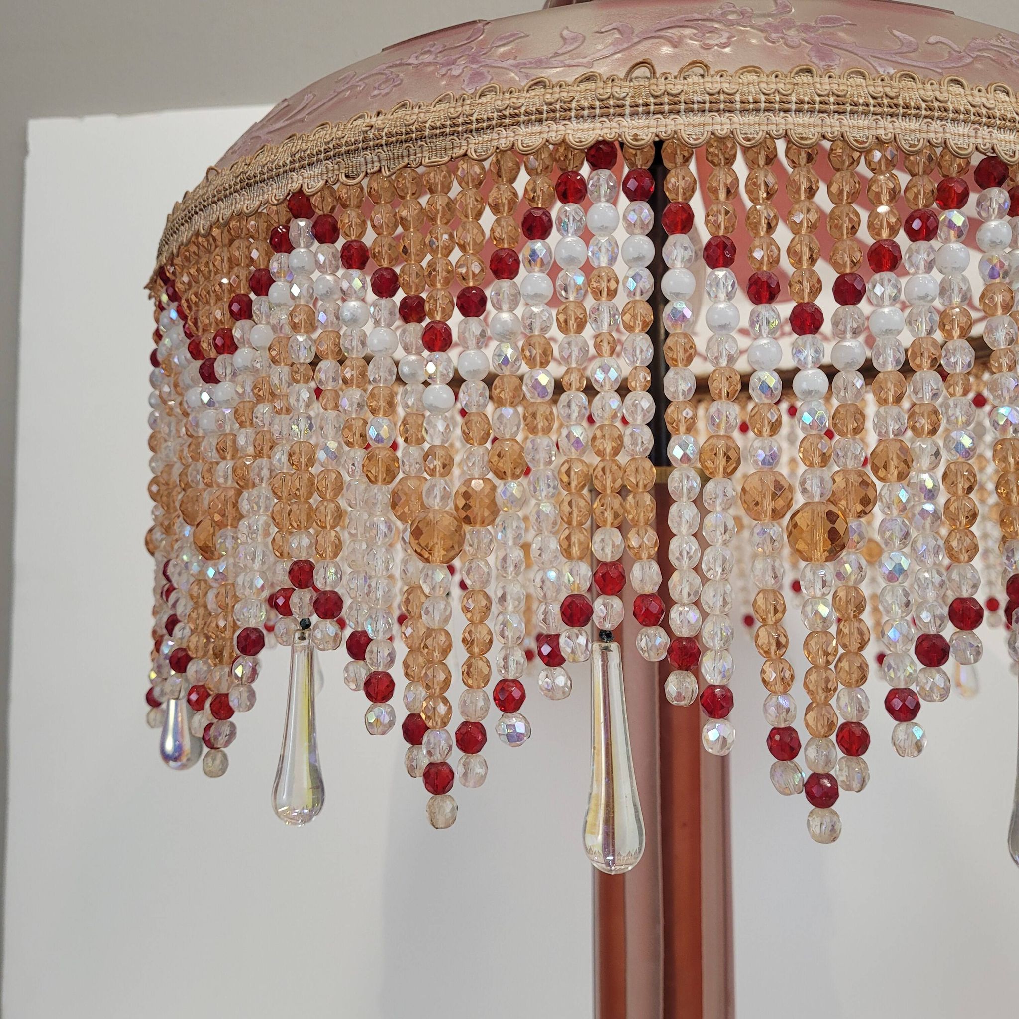 Table lamp, firmed Suberville, Art Nouveau, double glass, s. xx