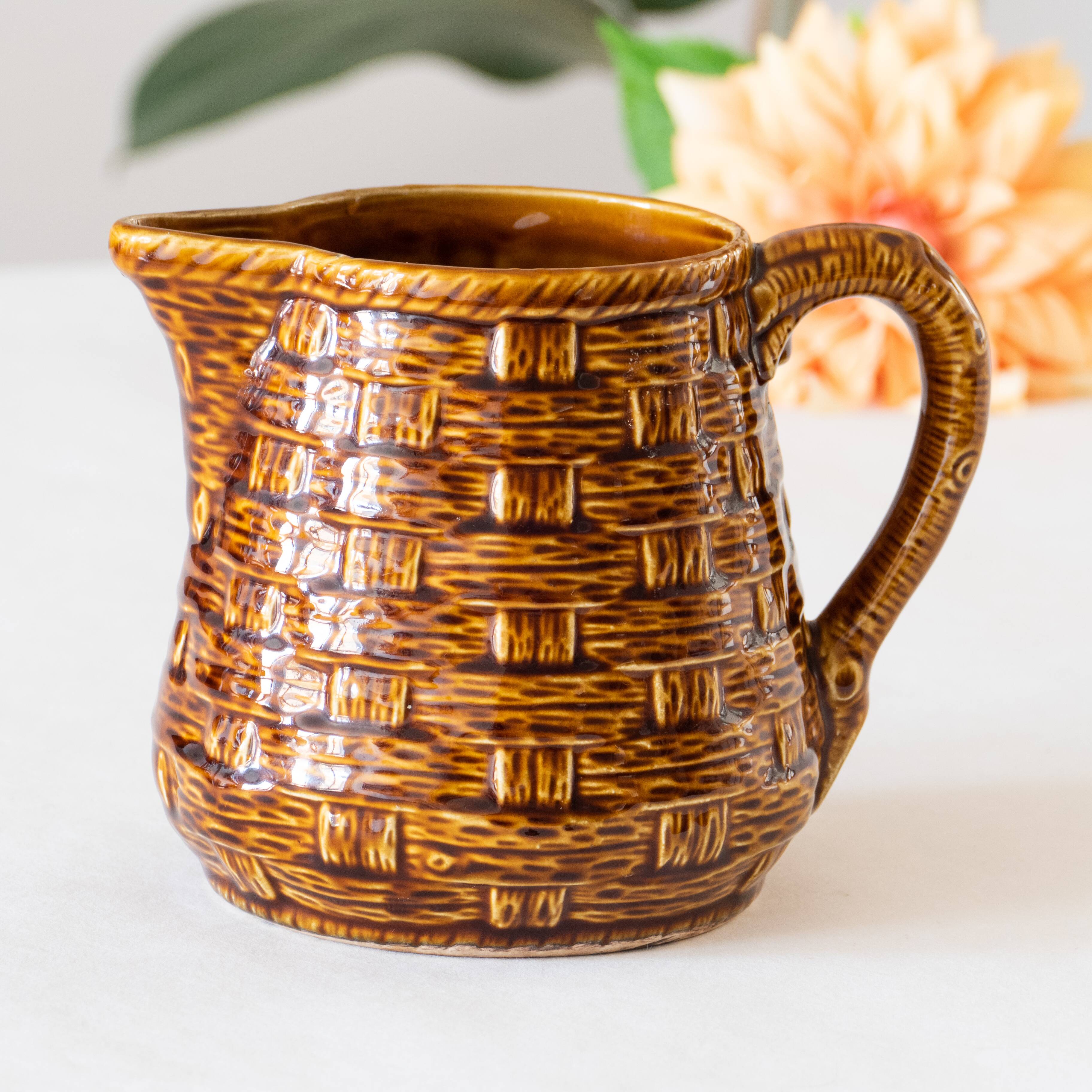 Pitcher in slip Digoin and Sarreguemines