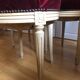 Lot of six Louis XVI chairs purple velvet patinated wood