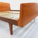 Carlström & Co vintage Scandinavian teak double bed from the 1960s