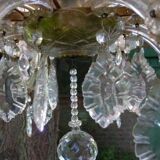 Old crystal chandelier, crystal chandelier