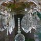 Old crystal chandelier, lustre cristal