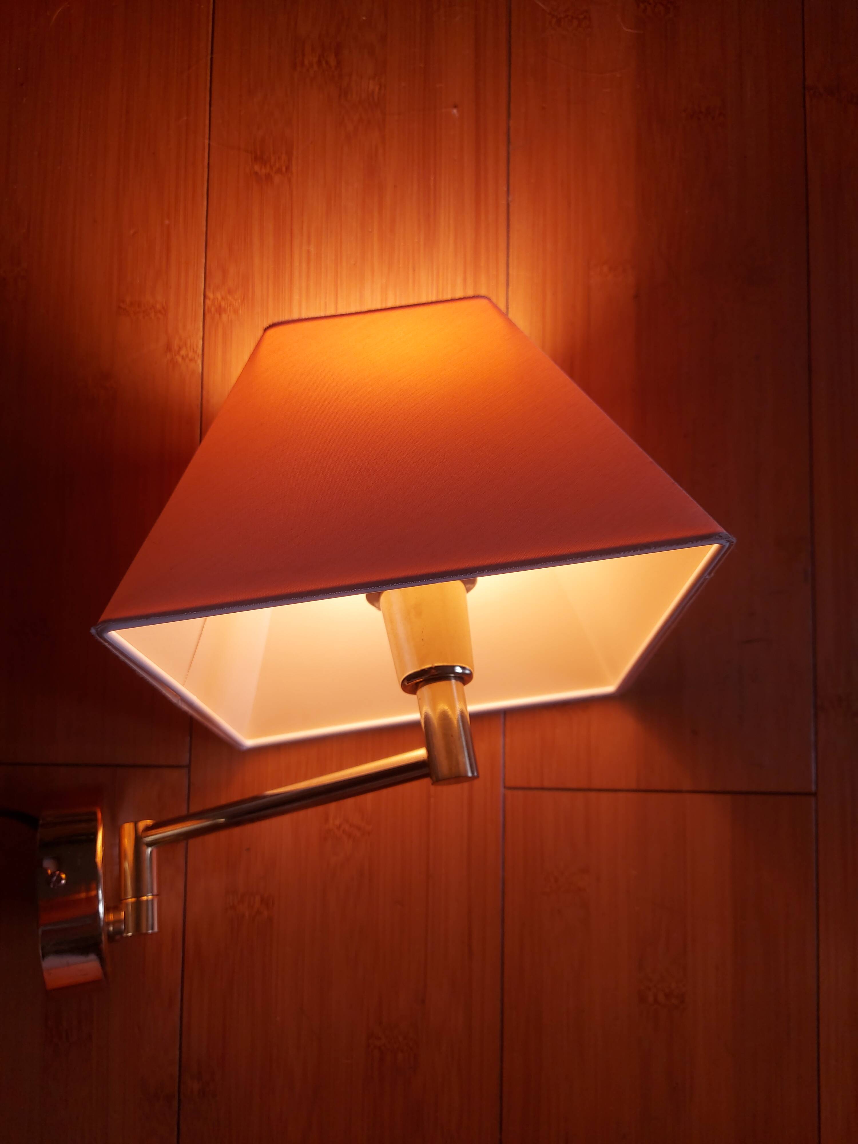TWO BRASS WALL LIGHTS