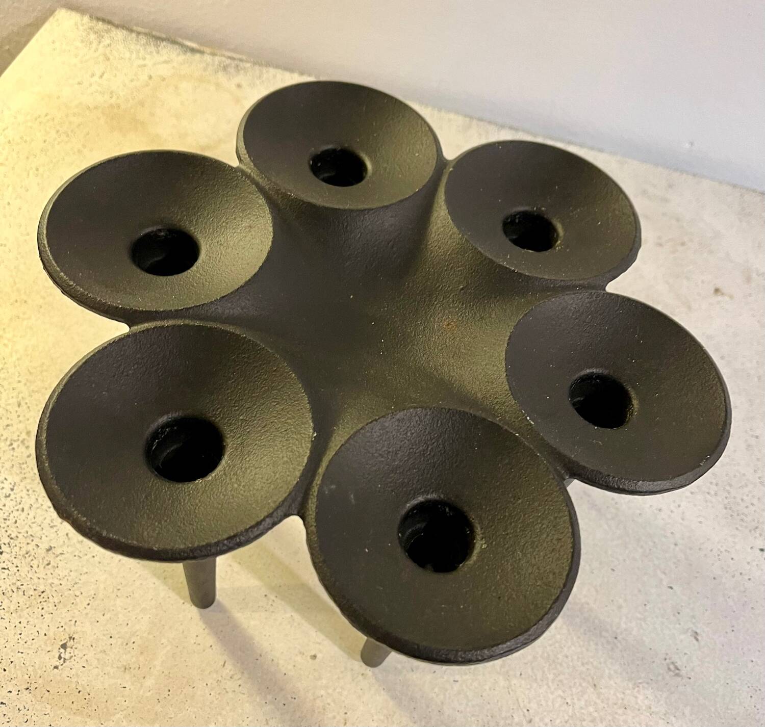 Cast Iron Candle Holder "Hornblower" by Christel & Christer Holmgren