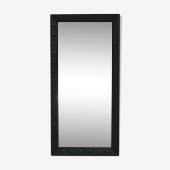 Wall mirror with welded steel frame 1960 - 42x85cm