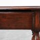 French Louis XIII Walnut Side Table with Drawer and Turned Legs, circa 1850