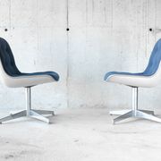 Pair of chairs of Randall Buck for Steelcase Strafor - 1970