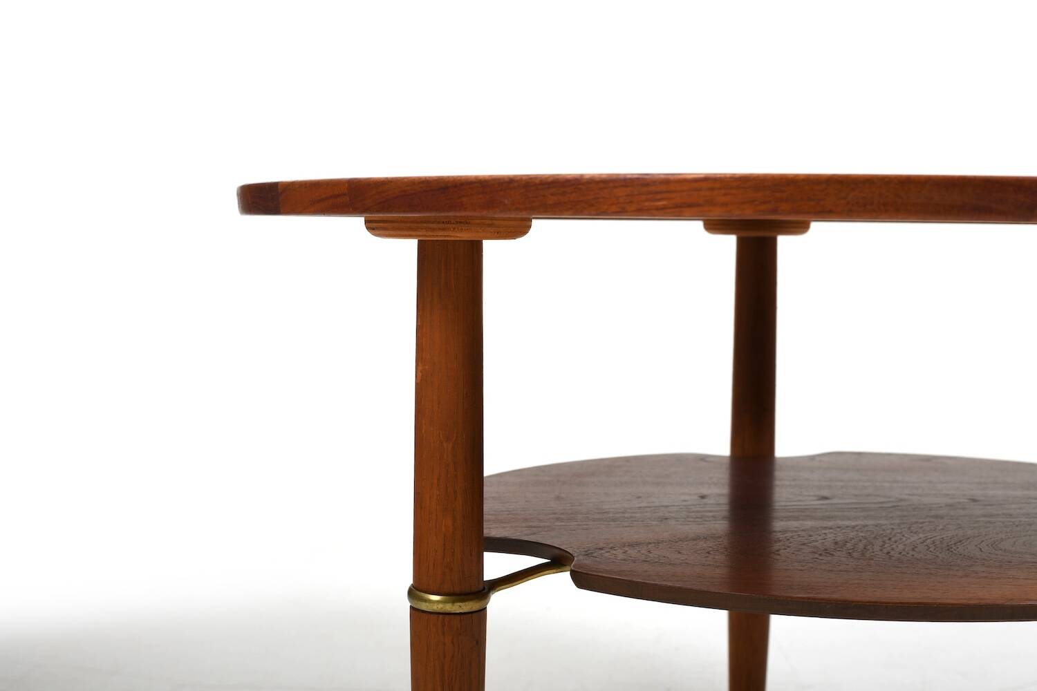Rare Danish Coffee Table in Teak and Oak 1950s
