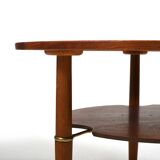 Rare Danish Coffee Table in Teak and Oak 1950s