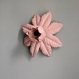 Vintage pink flower wall light