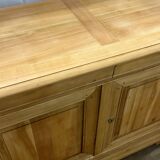 Louis Philippe 3-door buffet, airbrushed and glazed