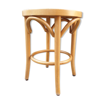 Wooden stool turned bistro style
