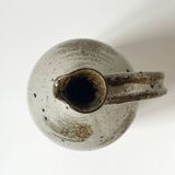 Large enamelled stoneware jug signed Albert Breton, FR Vézelay.