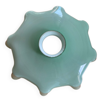 Abat-jour en opaline vert pastel