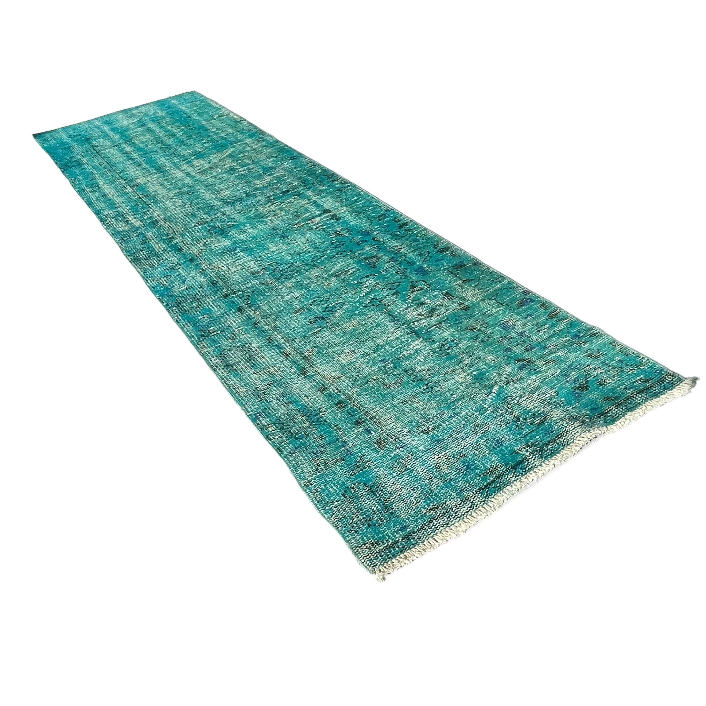Vintage distressed turkish rug runner