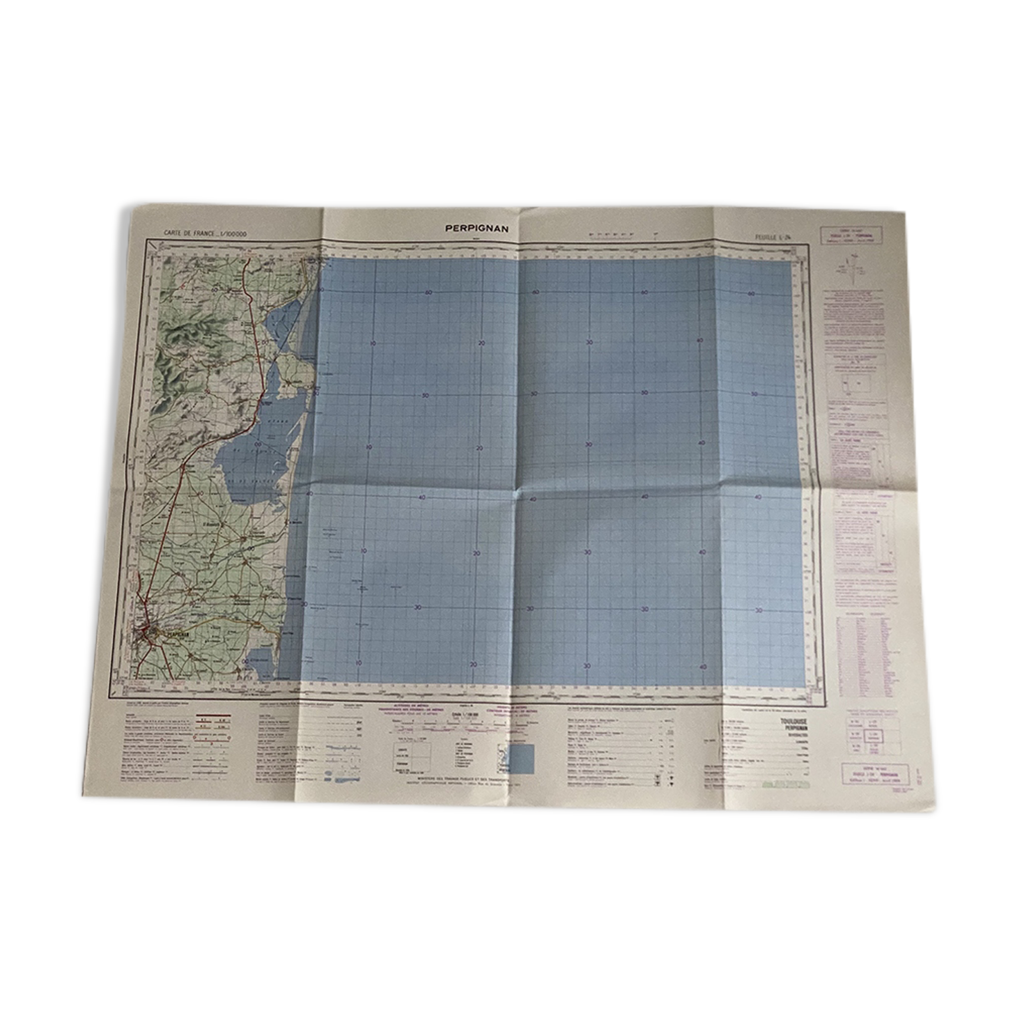 Map Perpignan 1959