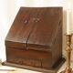 Antique table cabinet in solid mahogany XXth