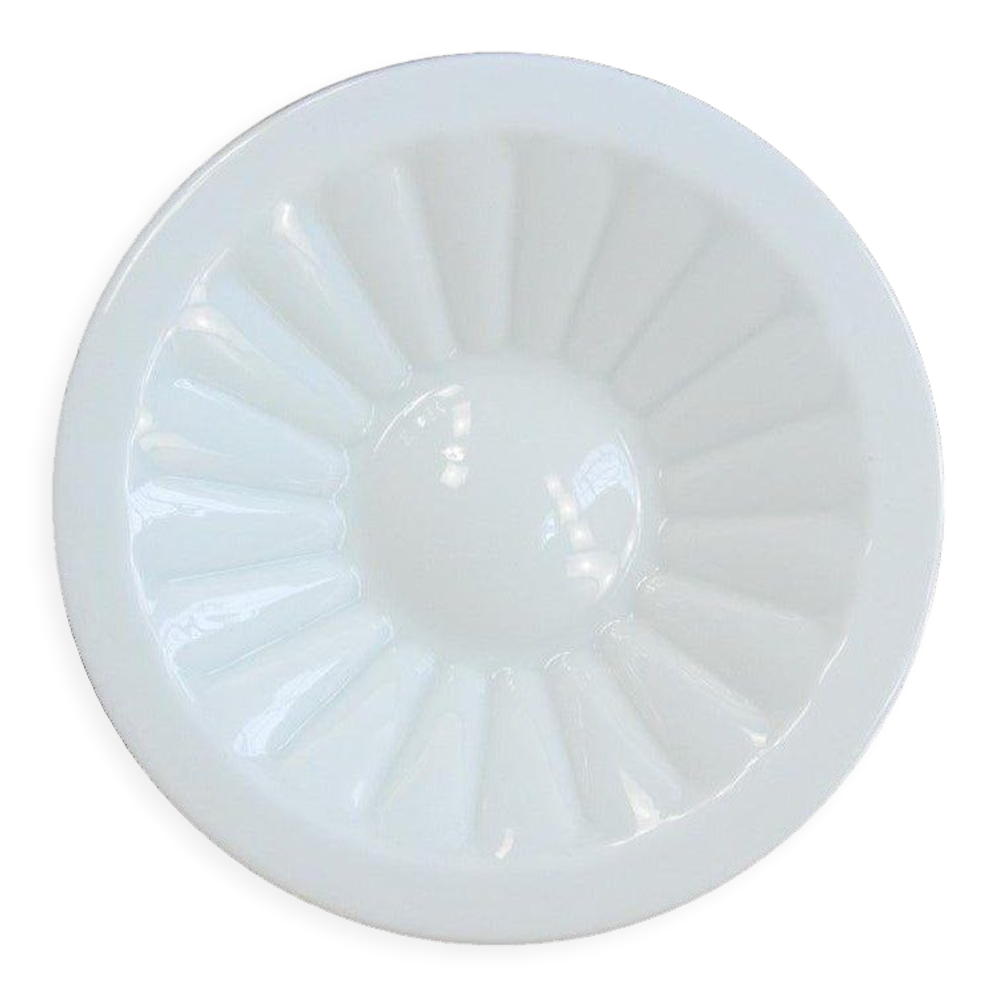 Vintage opaline pendant lamp, czechoslovakia 1950