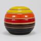 Vase boule en céramique rayé Aldo Londi Bitossi, Italie, 1960s