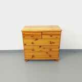 Vintage pine chest of drawers from the 70s