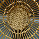 Wicker wastepaper basket