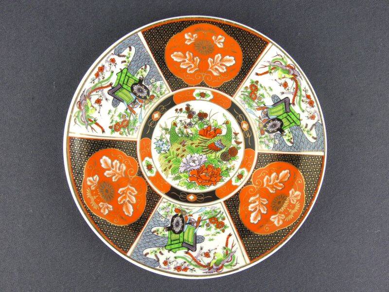 Set of 4 vintage Taous porcelain dessert plates, Morocco