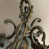 Bronze lantern chandelier