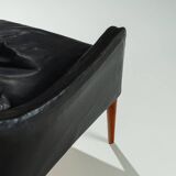 Lounge chair model 800 in leather by Hans Olsen CS Mobler Denmark 1958