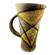 Alexandra Kostanda, enamelled stoneware pitcher, Vallauris, 1960s