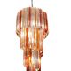 Italian Murano Glass Prism Spiral Chandelier