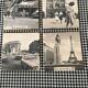 Set of 4 “The 50s” coasters. Reproduction on cork