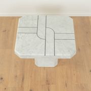 Table basse en marbre des années 1980