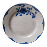 Vintage plate flower pattern Sarreguemines Digoin France Corsica