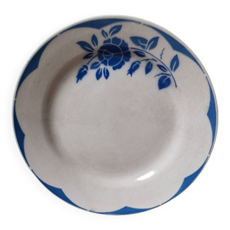 Assiette vintage motif fleur Sarreguemines Digoin france corsica