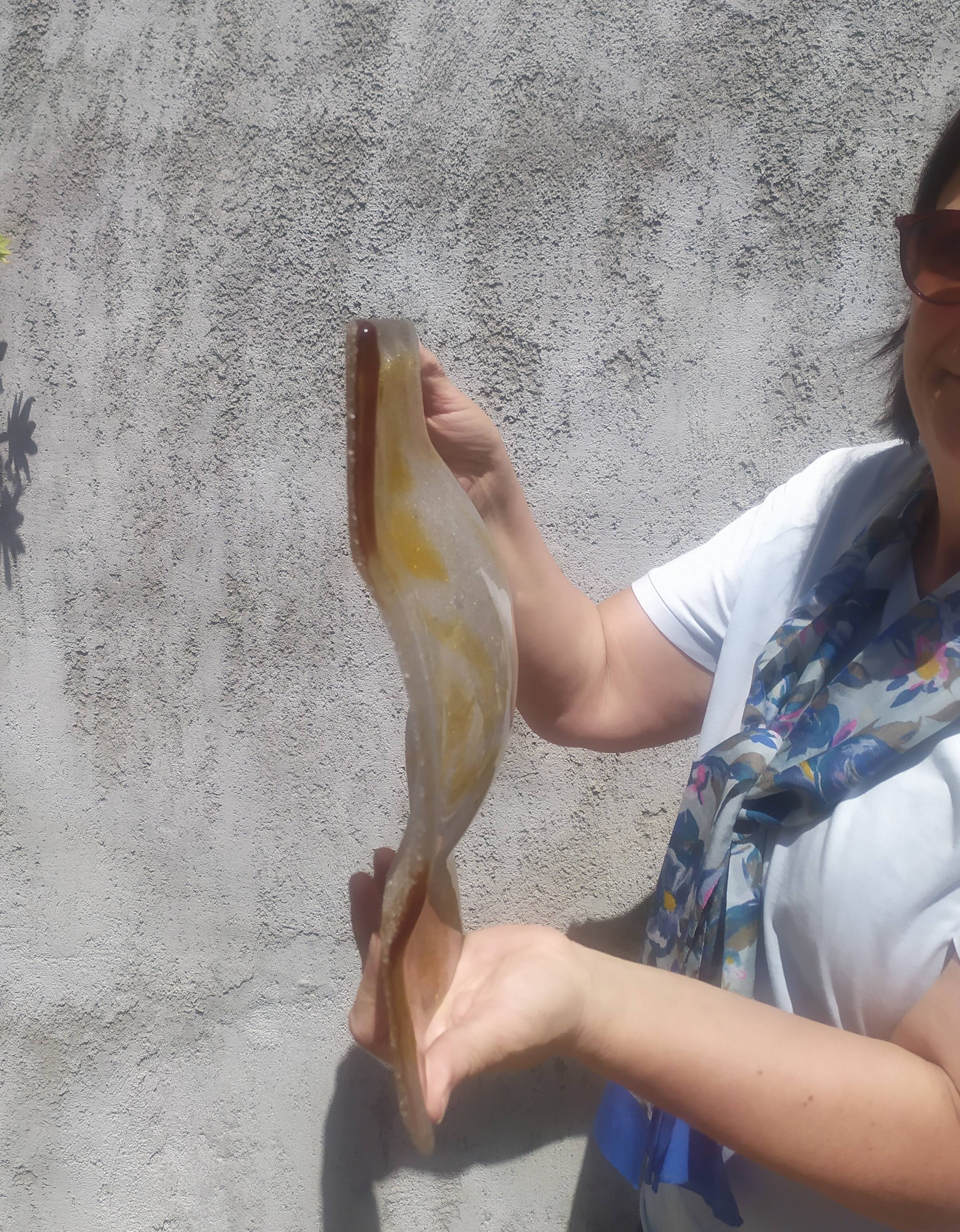 Grande applique en verre de Murano de Mazzega, années 1970