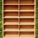 Superb antique workshop cabinet with compartments and cupboard in solid oak