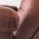 Fauteuil space age,en velours côtelé des années 70
