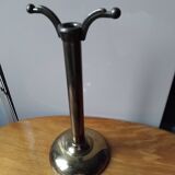 Small and discreet brass fireplace tool set.