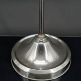 Workshop lamp in aluminum and nickel, adjustable with raise-lower system, France, circa 1900