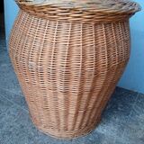 Basket 57cm woven rattan pot shape