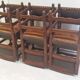a set of six leather chairs and nails