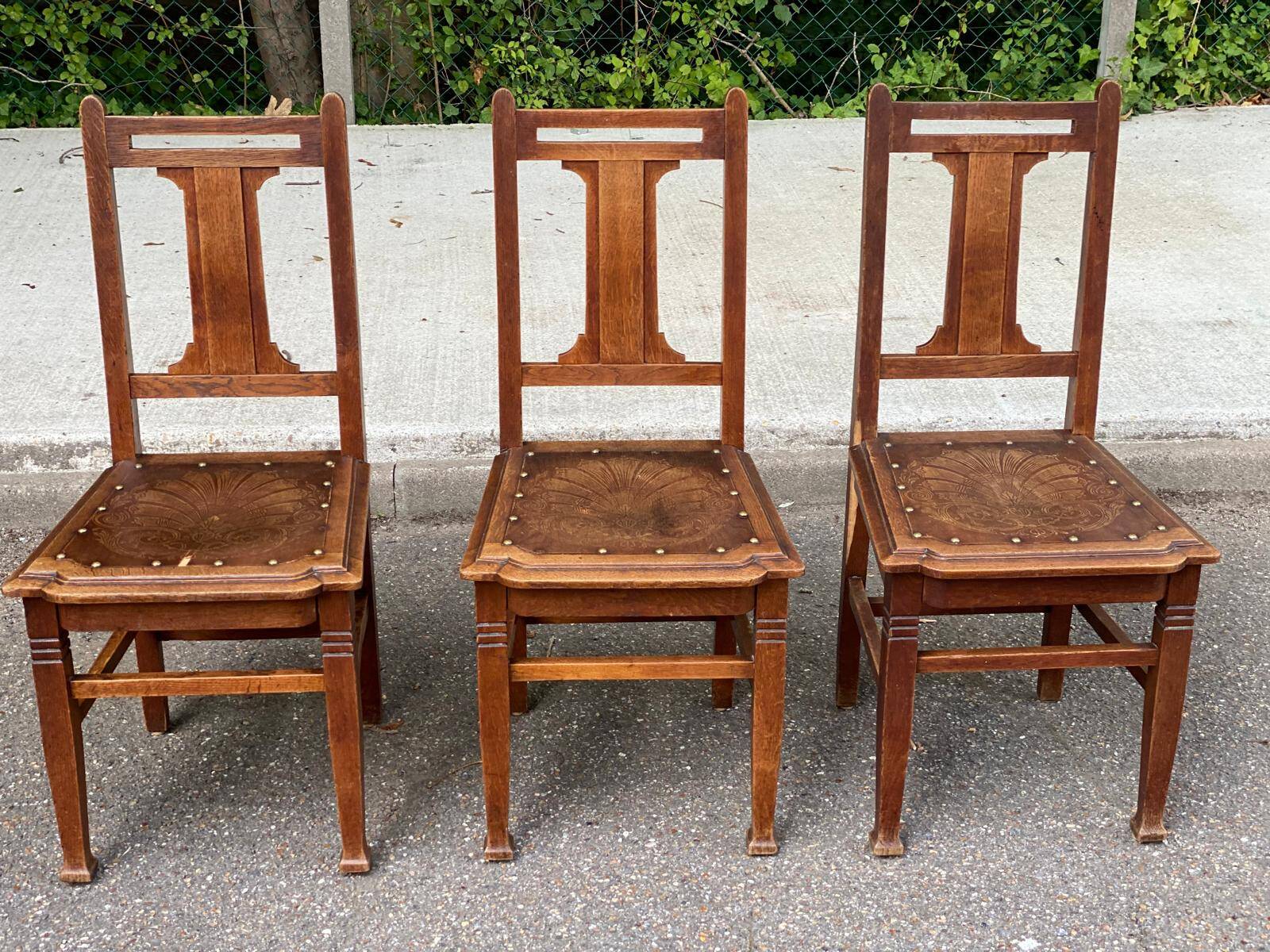 3 Art Deco Luterma chairs Estonia 1950