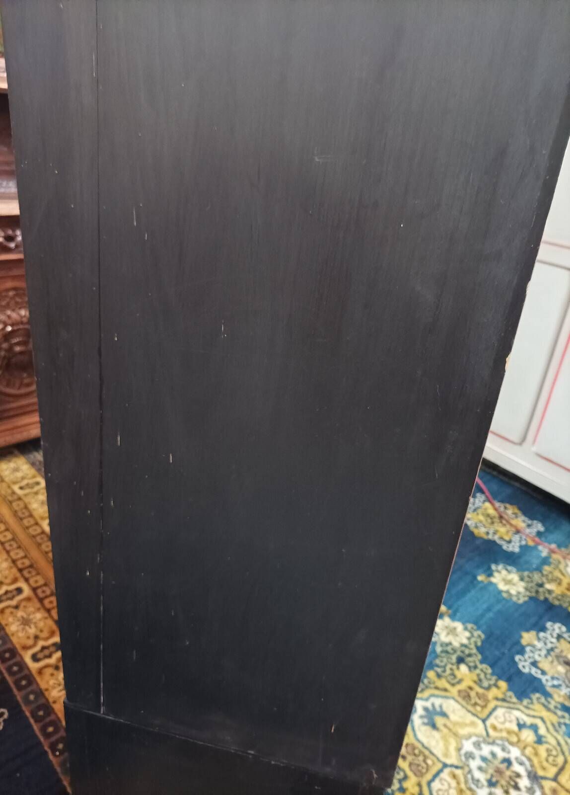 Vintage painted wooden bookshelf