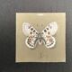 Pastel, butterfly drawing signed, 20th century frame