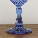 Blue molded pressed glass