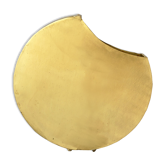 Vase eclipse en laiton dore