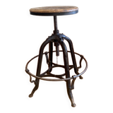 Vintage industrial screw stool